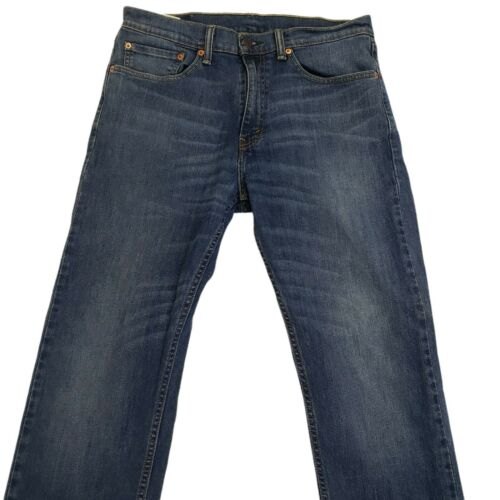 Levi's Men's 505 Regular Straight Leg Denim Jeans Pant, Size 34 X 27. Med Blue